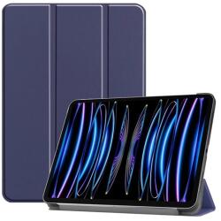 Gigapack Apple Ipad Pro 11 (2024) tok álló, bőr hatású (aktív flip, oldalra nyíló, trifold, asztali tartó) sötétkék (GP-157500)