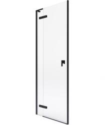 Roca Metropolis-N uși de duș 80 cm înclinabilă negru mat/sticlă transparentă AMP0808016M (AMP0808016M)