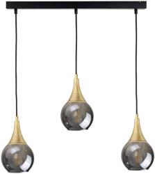 Keter Lighting Lustră aplicată LACRIMA SMOKY 3xE27/60W/230V (KE0053)