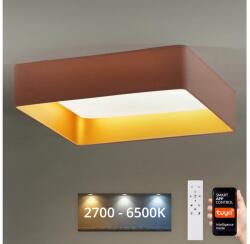 Brilagi Plafonieră LED dimabilă Brilagi VELVET SQUARE LED/36W/230V Wi-Fi Tuya roz + telecomandă (BG0654)