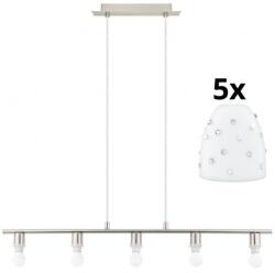 EGLO Lustră LED pe cablu Eglo MY CHOICE 5xE14/4W/230V crom/alb (EG31119C)