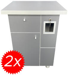 VM Pachet 2x Cabinet Aparat Cafea VM8 Antracit