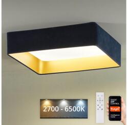 Brilagi Plafonieră LED dimabilă Brilagi VELVET SQUARE LED/36W/230V Wi-Fi Tuya albastru închis + telecomandă (BG0657)