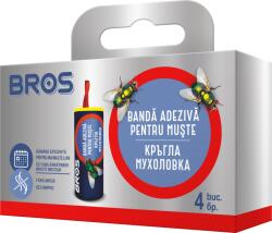 BROS Ролка лепило за летящи насекоми, 4 броя