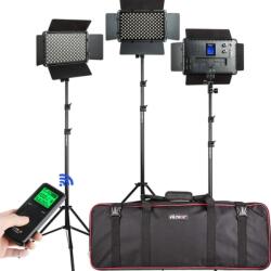 Viltrox Set 3 Lampi LED 45W Viltrox VL-S192T Triple Kit 3500lux Bicolor 3300-5600K