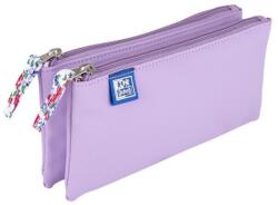 OXFORD Penar etui dublu 2 fermoare OXFORD floral pastel, Lila (400159610)