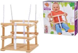 Eichhorn Fa hinta Outdoor Wooden Baby Swing Eichhorn natúr 140-210 cm hosszú 30*30 cm ülőke 20 kg teherbírás 12 hó-tól (EH4402)