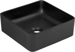 Comad Slim lavoar 37x37 cm pătrat de blat negru mat UM-6276SLIM40BLACKDP (UM6276SLIM40BLACKDP)