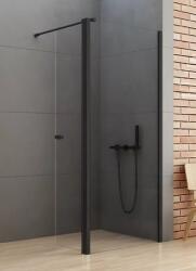 NEW TRENDY New Soleo Black zuhanykabin fal walk-in 60 cm fekete matt/átlátszó üveg K-0775 (K0775)