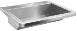 Nofer Public inox mosdó, 60x13x50 cm, matt rozsdamentes acél 13050.06. SP. S (13050.06.SP.S)