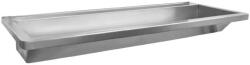 Nofer Public inox mosdó 240x13x50 cm négy csaplyukkal, matt rozsdamentes acél 13050.24. SP. S (13050.24.SP.S)