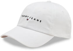 Tommy Jeans Șapcă Tommy Jeans Tjm Linear Logo 6-Panel Cap AM0AM12894 Alb Bărbați