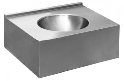 Nofer inox pult süllyesztett mosdóval 55x27x55 cm, matt rozsdamentes acél 13080.1. S (13080.1.S)