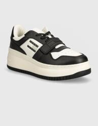 Tommy Hilfiger sportcipő TJW RETRO BASKET FLATFORM VELCRO fekete, EN0EN02573 - fekete Női 38