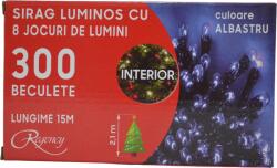 Regency Instalatie de Craciun, sirag luminos cu 8 jocuri de lumini, 300 de LED-uri albastre, 15 m (GM565323-blue)