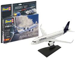 Revell Airbus A320 Neo Lufthansa 1: 144 makett készlet kiegészítőkkel (63942) (63942)