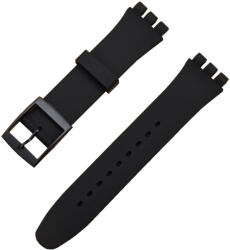  Curea silicon tip Swatch 20 mm neagră