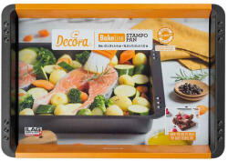 Decora Tava Coacere Dreptunghiulara 42 x 29 x H 4 cm, Aluminiu Antiaderent (125740)
