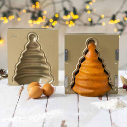 Decora Forma Copt 3D Brad Craciun 15 x 10 x H 20 cm, Aluminiu Antiaderent (75010)