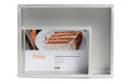 Decora Tava Dreptunghi Margini Drepte, 40 x 30 x H 10 cm, Aluminiu Anodizat (62645)