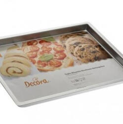 Decora Tava Dreptunghiulara cu Margini Drepte, 40 x 30 x H 2, 5 cm, Aluminiu Anodizat (62648)