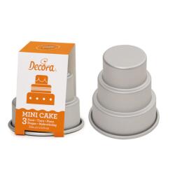 Decora Forma 3D Coacere Minitortulet 3 Etaje O 7 x H 8 cm, Aluminiu Anodizat (62972)