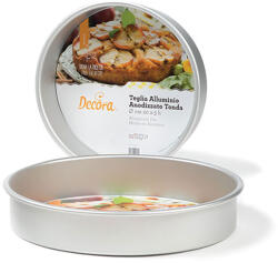 Decora Tava Rotunda Margini Drepte, Aluminiu Anodizat, O35xH5 cm (62635)
