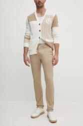 Tommy Hilfiger nadrág férfi, bézs, testhezálló, MW0MW28883 - bézs 30/32