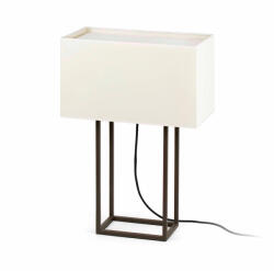 Faro Barcelona Vesper barna-bézs asztali lámpa (FAR-29985) E27 2 izzós IP20 (29985)