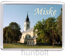  Miske, Szent Mihály-templom hűtőmágnes (műanyag keretes)