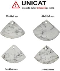 Pandantiv Hawolit Triunghi cu Gaura - 35-42 x 48-52 x 6-7 mm - ( XXL ) - 1 Buc