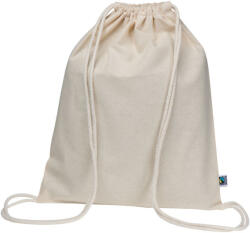 M-Collection fairtrade pamut tornazsák, 180 gr, Bézs (MC6399013)