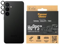Panzer Hoops Camera kamera lencse védő üvegfólia fekete szegéllyel Samsung Galaxy S24 Plus
