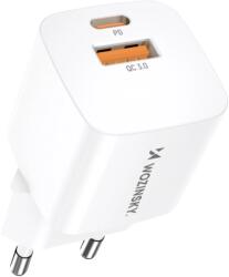 Wozinsky CMWCW hálózati töltő 1xUSB-A és 1xUSB-C csatakozással 20W - fehér