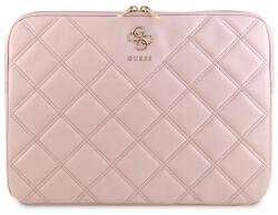 GUESS GUCS14ZPSQSSGP Quilted 4G notebook táska 14" - rózsaszín