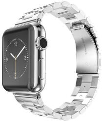 Techsuit Apple Watch 6 / 7 / 8 / 9 / SE / SE 2 okosóra szíj, fém, ezüst, 38/40/41mm, Techsuit - bluedigital
