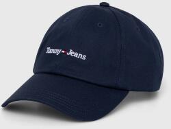 Tommy Jeans pamut baseball sapka sötétkék, nyomott mintás, AM0AM11341 - sötétkék Univerzális méret
