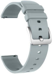 Colmi okosóra szíj, szilikon, szürke, 20mm, Silicone Strap - bluedigital