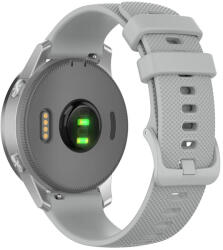Techsuit Samsung Galaxy Watch 4/5/Active 2 / Huawei Watch GT 3 / GT 3 Pro okosóra szíj, szilikon, szürke, Techsuit - bluedigital