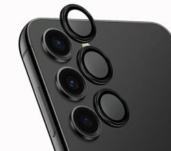 Uniq Optix kamera lencse védő üvegfólia fekete szegéllyel, applikátorral Samsung Galaxy S24 Plus
