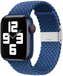 Techsuit Apple Watch 6 / 7 / 8 / 9 / SE / SE 2 okosóra szíj, szövet, kék, 38/40/41mm, Techsuit - bluedigital