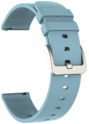 Colmi okosóra szíj, szilikon, kék, 20mm, Silicone Strap - bluedigital