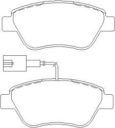 MOTAQUIP set placute frana, frana disc MOTAQUIP LVXL1669 - automobilus