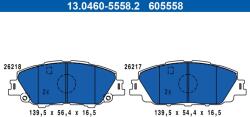 ATE set placute frana, frana disc ATE 13.0460-5558.2 (13.0460-5558.2)