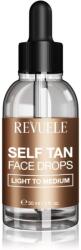 Revuele Paradise Bronze Self Tan Face Drops picaturi pentru bronzare faciale culoare Light To Medium 30 ml