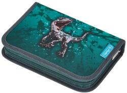 Herlitz Penar echipat Herlitz motiv Green Rex, 31 piese, cu 2 clape, dimensiune 14 x 20, 3 x 3, 5 cm (50043316) Penar