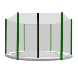 AGA Külső védőháló 400 cm átmérőjű trambulinhoz 6 rudas AGA MR1513OUT-6DG - Fekete/Sötét zöld (K11184) - kertaktiv