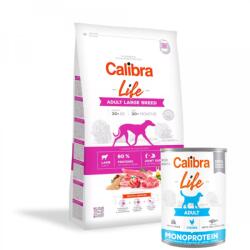 Calibra Dog Life Adult Large Breed Lamb 12 kg + CALIBRA Adult Chicken with rice 400 g