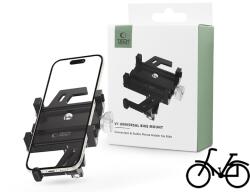 Tech-Protect univerzális kerékpárra / motorkerékpárra szerelhető fém telefontartó - Tech-Protect V1 Universal Bike Mount - fekete (TP212727) (TP212727)
