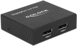 Delock Сплитер DeLock, DisplayPort 1.2 Splitter 1 x DisplayPort in - 2 x DisplayPort out 4K (DELOCK-87691) - cybertrade